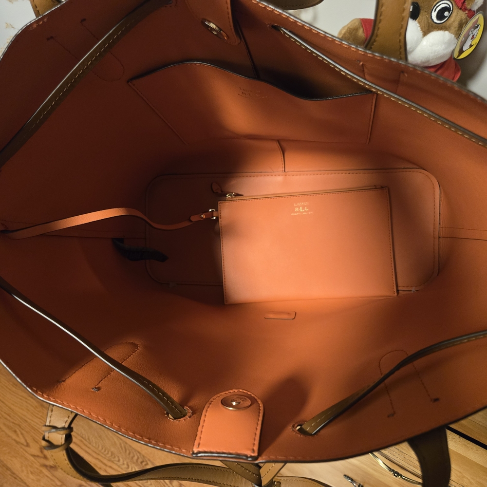 Ralph Lauren Brown Leather Tote Bag - Picture 4 of 7